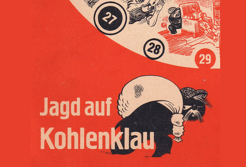 Würfelspiel "Jagd auf Kohlenklau", um 1940